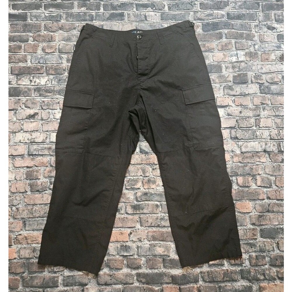 LAPG Men's BDU 6 Pocket Mil-Spec Cargo Pant Black Size Large
